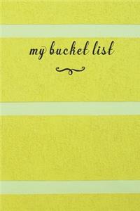 My Bucket List