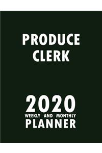Produce Clerk 2020 Weekly and Monthly Planner