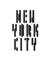 New York City Awesome Sci Fi Style Design 120 Page Notebook Lined Journal