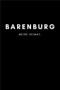 Barenburg: Notizbuch, Notizblock, Notebook - Liniert, Linien, Lined - DIN A5 (6x9 Zoll), 120 Seiten - Deine Stadt, Dorf, Region, Liebe und Heimat