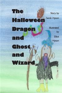 Halloween Dragon and Ghost and Wizard