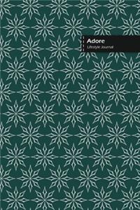 Adore Lifestyle Journal, Blank Write-in Notebook, Dotted Lines, Wide Ruled, Size (A5) 6 x 9 In (Olive Green)
