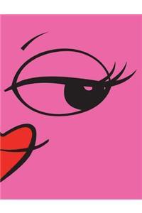 Lipstick-Smile Face Journal