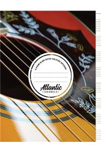 6 String Blank Guitar Tablature Notebook - Acoustic Shine
