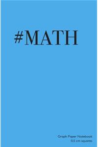 Graph Paper Notebook 0.5 cm squares