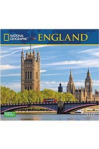 National Geographic England 2018 Wall Calendar
