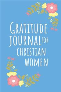 Gratitude Journal for Christian Women with Flowers