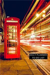 Daily Planner - To Do List: (6x9) Goal Planner to Increase Your Productivity, Undated 90 Day to Do Task List, Smooth Glossy Streets of London Cover