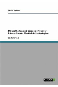 Moglichkeiten Und Grenzen Effektiver Internationaler Markteintrittsstrategien