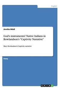 God's instruments? Native Indians in Rowlandson's 