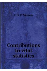 Contributions to Vital Statistics