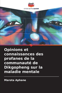 Opinions et connaissances des profanes de la communauté de Dikgopheng sur la maladie mentale