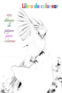 Libro de colorear 100 dibujos de pájaro para colorear