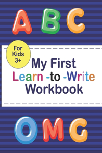 My First Learn to Write Workbook For Kids