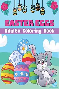 Easter Eggs Adults Coloring Book