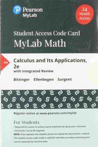 Mylab Math with Pearson Etext -- Standalone Access Card -- For Calculus and Its Applications