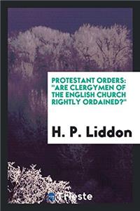 Protestant Orders: 