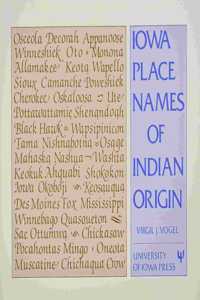 Iowa Place Names of Indian Origin