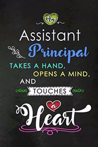 An Assistant Principal takes a Hand and touches a Heart