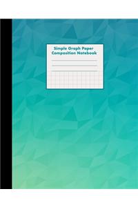 Simple Graph Paper Composition Notebook