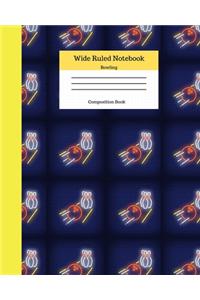 Wide Ruled Notebook Bowling Composition Book