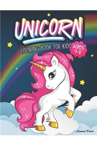 Unicorn Coloring Book for Kids Ages 4-8