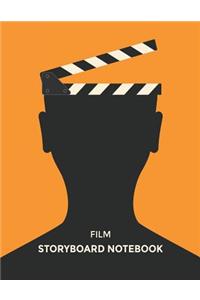 Film Storyboard Notebook: Blank Storyboarding Journal Template Paper for Movie Filmmakers, Playwrights, Advertisers, Animators, Social Media Video Creators. Cinema Notebook S