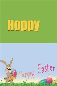 Happy Hoppy Easter: Easter Blank Lined paperback books for children