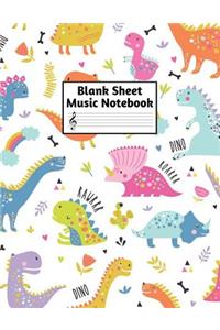 Blank Sheet Music Notebook