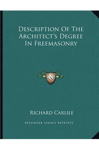 Description of the Architect's Degree in Freemasonry
