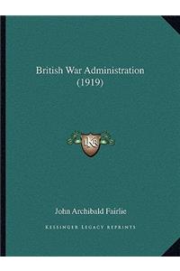 British War Administration (1919)