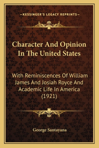 Character And Opinion In The United States