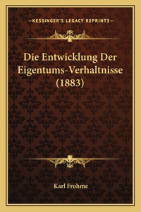 Die Entwicklung Der Eigentums-Verhaltnisse (1883)