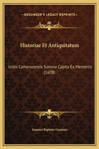 Historiae Et Antiquitatum