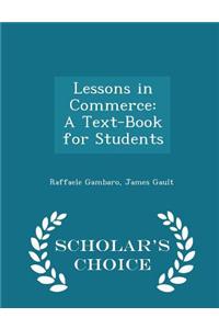 Lessons in Commerce