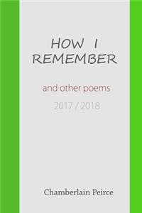 The Day is Almost Done and Other Poems 2017 / 2018