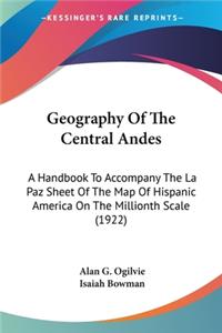 Geography Of The Central Andes