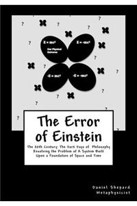 Error of Einstein