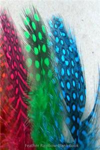 Feather Rainbow Blank Book