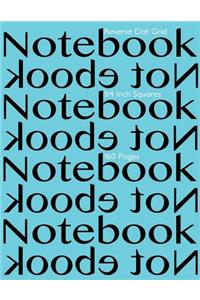 Reverse Dot Grid Notebook 1/4 Inch Squares 160 pages