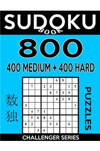 Sudoku Book 800 Puzzles, 400 Medium and 400 Hard