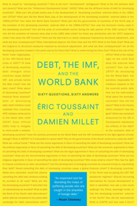 Debt, the Imf, and the World Bank