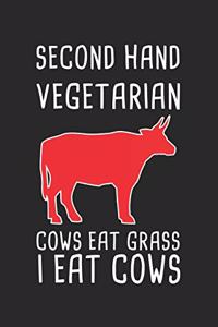 Second Hand Vegetarian Cow Eat Grass I Eat Cows