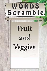 word scramble Fruit and Veggies games brain: Word scramble game is one of the fun word search games for kids to play at your next cool kids party