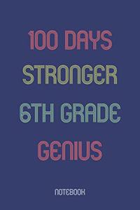 100 Days Stronger 6th Grade Genuis