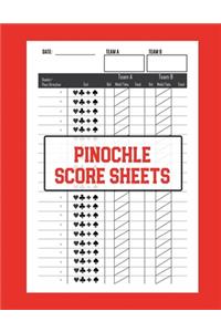 Pinochle Score Sheets