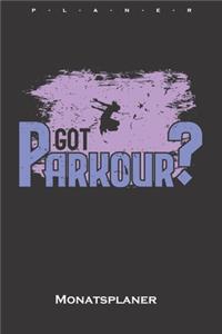 Got Parkour? Monatsplaner