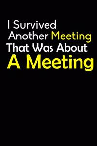 I Survived Another Meeting That Was About A Meeting