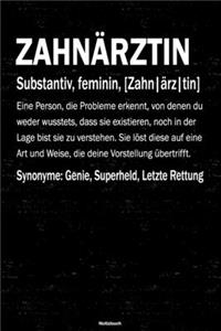 Zahnärztin Notizbuch