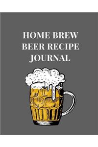 Home Brew Beer Recipe Journal